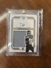 Panini Nat'l Treasures Travis Hunter Auto RC Blue Memorabilia #112/49 2025