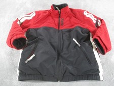 Nike Jacket Youth Small 8 Reversible Fleece Lined Colorblock Zip Pockets