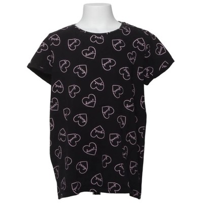 Here + There by C&A, T-shirt, Größe: 158/164, Schwarz/Pink, Baumwolle #exS