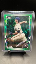 2021 Topps Chrome Update /50 #US31 Patrick Weigel RC Brewers Braves