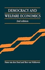 Democracy and Welfare Economics, 2nd Edition by Van d... | Book | condition good