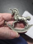 2 Vintage Rocking Pewter Spoontiques 1982 Giraffe And Unicorn — photo 7