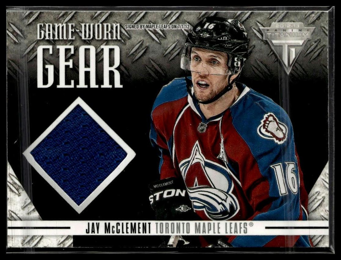 2012-13 Panini Rookie Anthology #GG-JM Jay McClement Titanium Game-worn Gear MEM