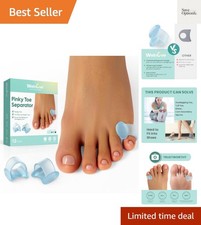 Silicone Toe Separators: 12PCS Blue Bunion Correctors for All-Day Comfort