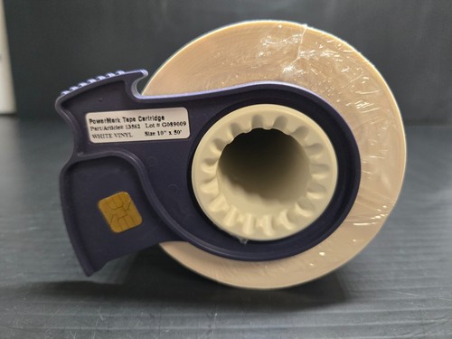 NEW SEALED* Brady PowerMark White Vinyl 10" x 50' Tape Cartridge P/N: 13562 (CT) - Picture 3 of 11