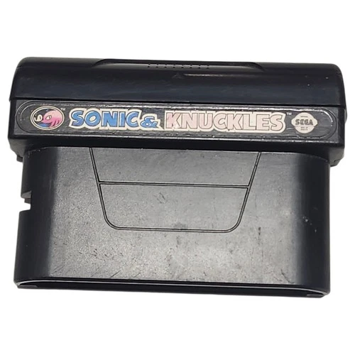 Sonic & Knuckles Sega Genesis, 1994 Tested & Works with Cover Flap/Lid Free Ship