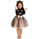 Cute Cat Costumes for Girls - Kids Halloween Dress Up Role Play 5-6 Years