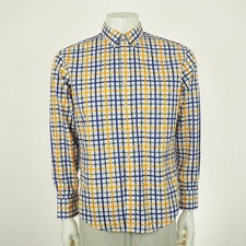 New Robert Graham X Button Down Shirt Mens Large White Tailored Fit Cotton Blend