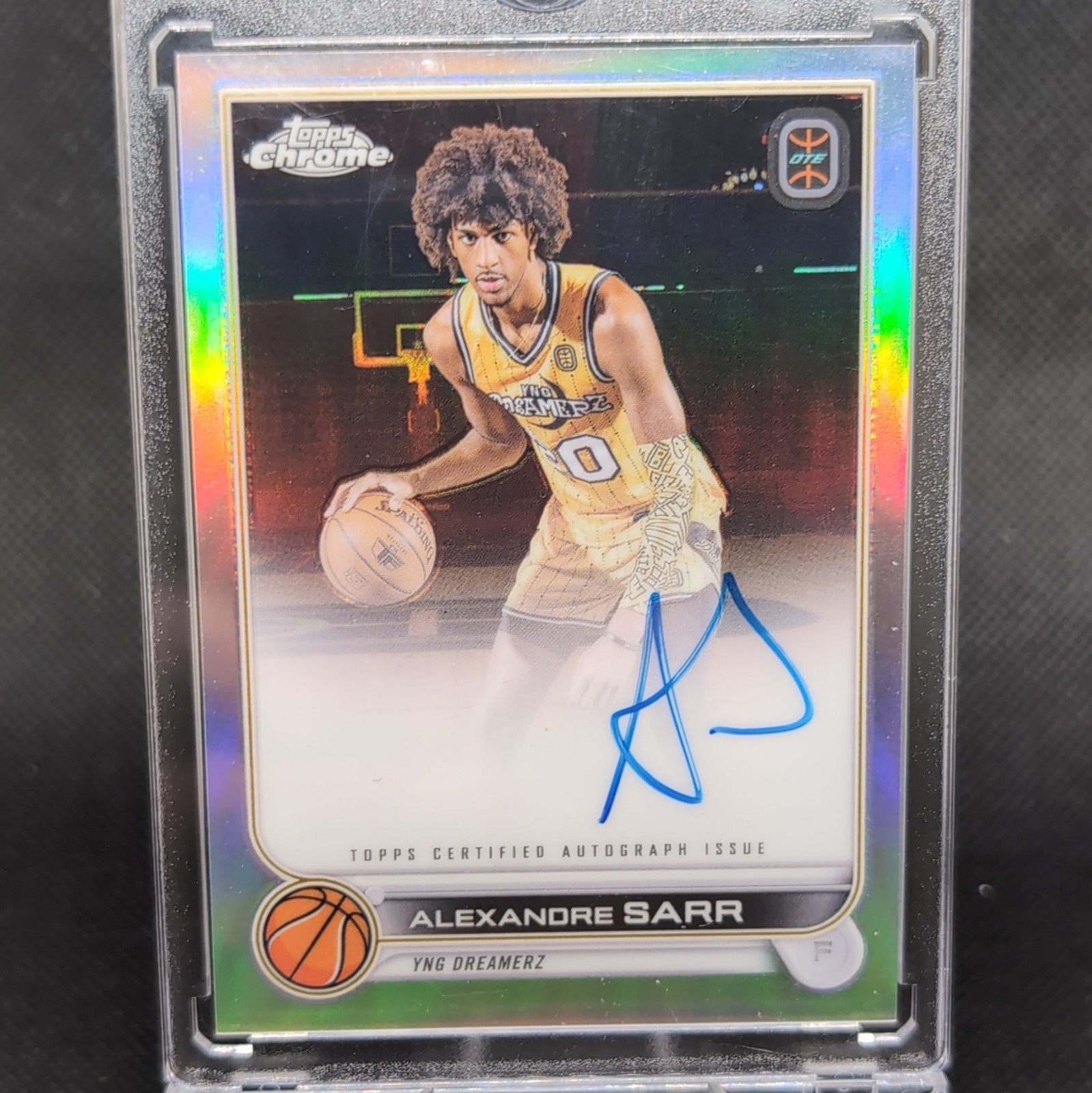 Alex Sarr On Card Auto Rookie Silver Topps Chrome OTE NM/Mint!! 🔥🔥