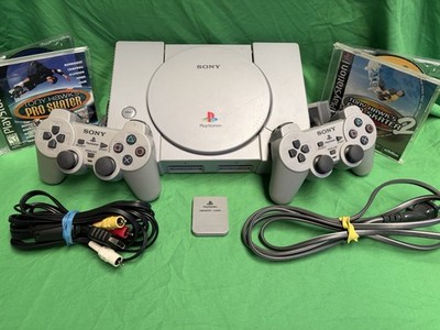 Sony PlayStation 1 Tony Hawk s Pro Skater Lot - 2 Controllers & All Cables