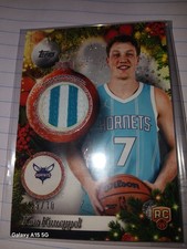 Topps 2025-26 Holiday Player Relics Kon Knueppel Rookie Red Glitter /10 Hornets