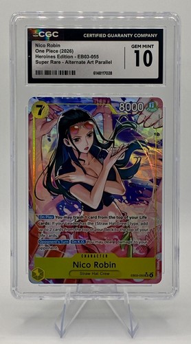 Nico Robin (Alternate Art) graded CGC 10 for sale on eBay