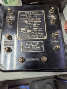 Vintage Weston Thermal Watt Converter Model 878 Type 1 3-Phase Daystrom Instrume