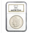 1882-S Morgan Silver Dollar NGC MS-66