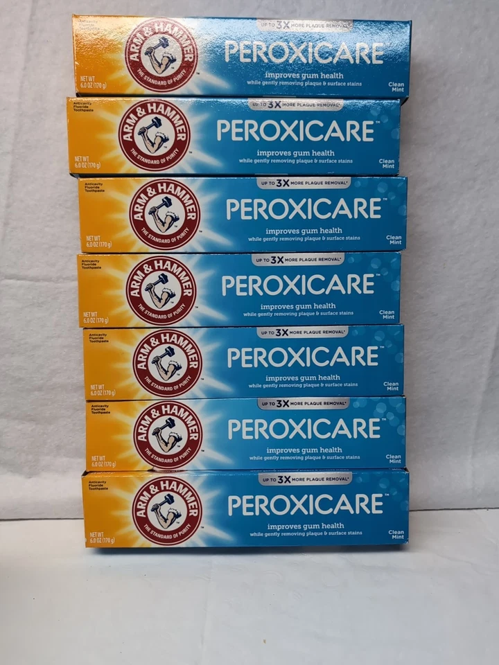 7件Arm & Hammer Peroxicare改善口香糖健康清洁薄荷抗腔牙膏 — 第 2/4 张图片