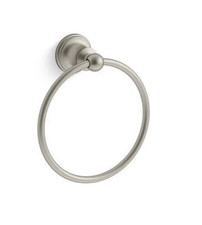 KOHLER Capilano Towel Ring in Vibrant Brushed Nickel - R26684-BN - NEW