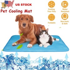 Pet Cooling Mat Dog Cat Pressure Activated Gel Self Cooling Pad Sleeping Bed