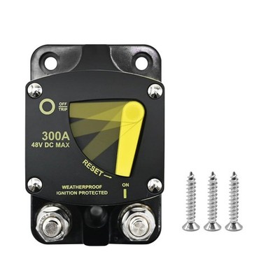 DC 12-48V 300A Circuit Breaker Manual Reset For Power Supply Protection Switch