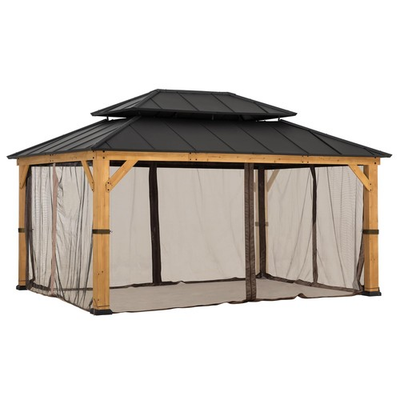 #ad #ad SUNJOY Replacement Mosquito NettingWaterproof 4 Panel Screen Walls 12 x 16 f... $69.88