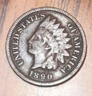 Indian Cents 1890, Very Good Or Better, Get (1) Actual Penny’s Nice Looking C287