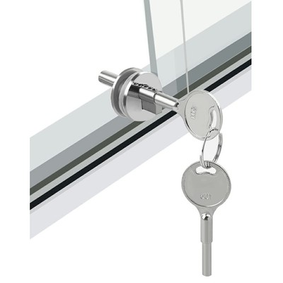 Glass Lock Sliding Glass Door Lock with Key Display case Locks Suitable for C...