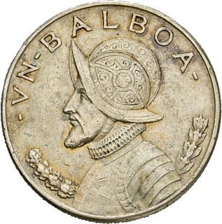 Künker: Panama 1 Balboa 1934 Silber