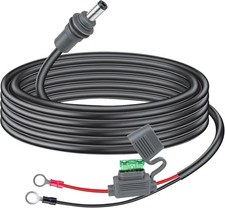 Starlink Mini Power Cable - 12V/24V Battery Adapter, O Ring to DC Extension Cabl