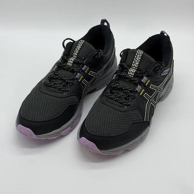 Asics Gel Venture 8 1012A708 Black/Purple Athletic Sneaker Women s US Size 8