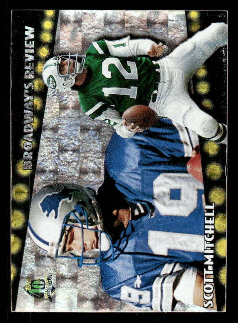 1996 Topps #BR5 Scott Mitchell Broadway's Review
