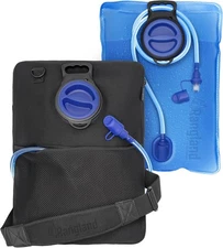 Extra Large 8L Water Bladder Reservoir (2.1 Gallon) Easy-Fill Wide Mouth Blue 