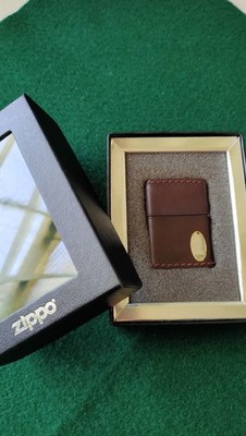 2004 ZIPPO Pilot Run Click Leather-wrapped Lighter. Street Chrome