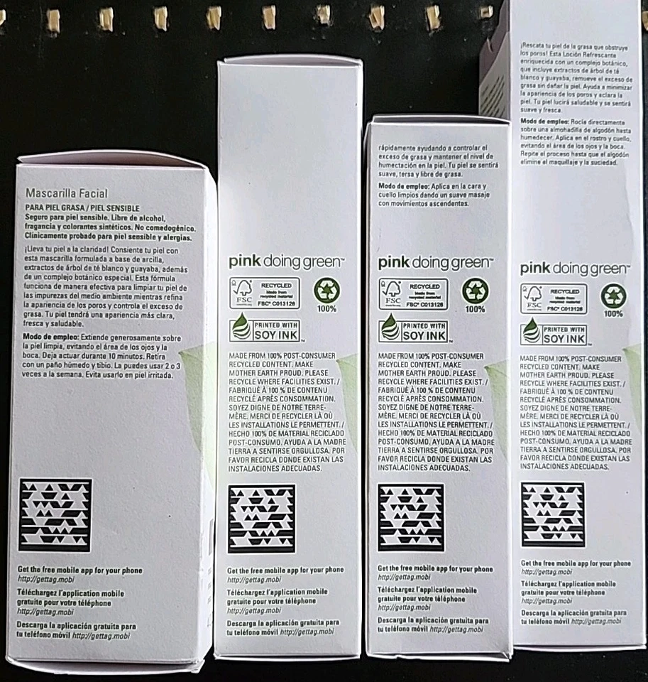 4 шт. Mary Kay Botanical Effects Formula 3 Mask Freshen Hydrate Cleanse новые из старых запасов - Изображение 2 из 2