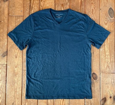 Threads 4 Thought Men s XL Navy V-Neck T-Shirt Sustainable Cotton