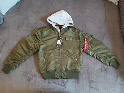 Alpha Industries Herren MA-1 D-Tec  Dark Green Größe L