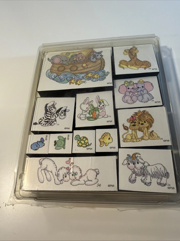 Juego de estampillas de goma Precious Moments Noahs ArkFoam de colección Foto 3 de 4