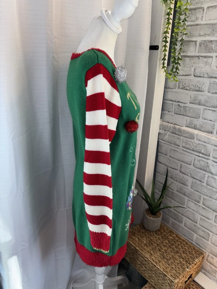 United States Sweaters Santa Reindeer Tunic Medium - Image 4 of 4