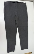 Rafaella Comfort Womens Pants Size 12 Black White Pull On Elastic Waist
