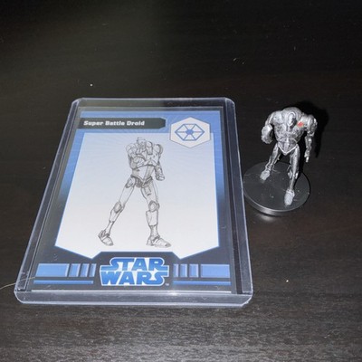 Star Wars Miniatures Clone Wars Attack on Teth Super Battle Droid 2/6 w Card