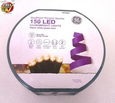 GE StayBright 150 LED Microbright Lights Warm White Random Sparkle 43.4ft NEW