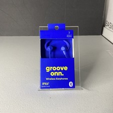 Groove Onn Wireless Earphones Bluetooth IPX4 Splash Proof 7hrs Playtime New
