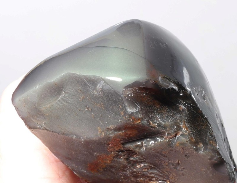 Rainbow Obsidian Lapidary Cabbing 6.4 oz windowed rough Lot A2