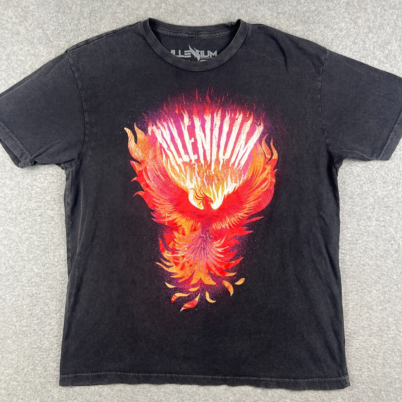 Fire Phoenix Shirt Tour Concert Grey Promo