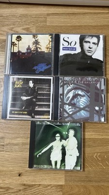 70s 80s Pop Rock 5 CD Lot Eagles Hotel California Peter Gabriel So Billy Joel