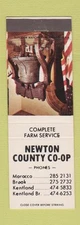 Matchbook Cover - Newton County COOP Kentland Brook Morocco IN