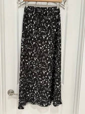 City Chic Maxi Long Skirt Plus Size 18 Black Floral