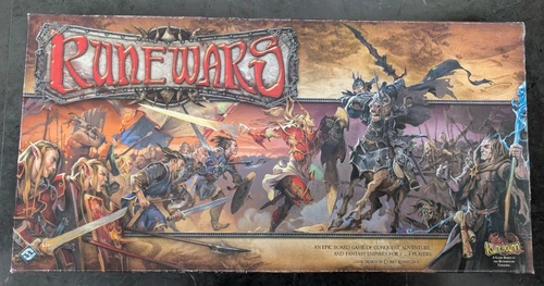 FFG - Runewars Board Game w/ Banners of War Expansion - Used! Complete!
