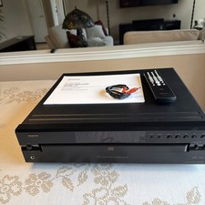 Denon DCM-290 5 Disc CD Changer Player MP3 WMA Remote RCA Bundle, Vintage Tested