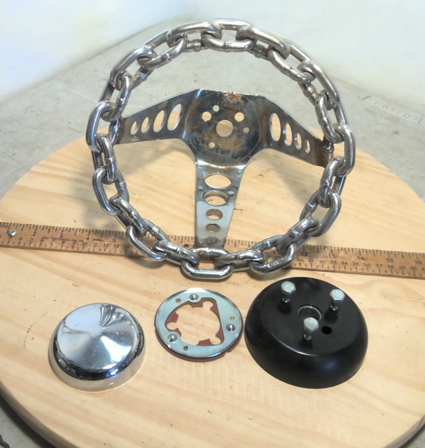 vintage Lowrider Chain Steering Wheel Grate for rat rod | eBay