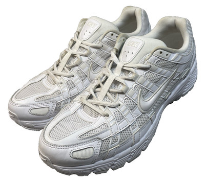 Nike P-6000 Triple White CD6404-100 Mens Size 13 Running Shoes Y2K Retro Lace Up