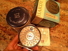 VINTAGE FISHING REEL - HARDY BROS. FLY REEL / BOX / PAPER / CASE - TOO NICE